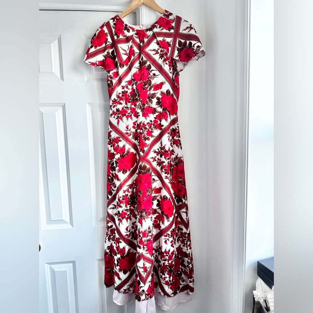 Hill House Davina Dress in Red Diamond Rose - Picture 3 of 9
